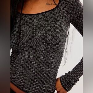 NWOT Free People Intimately Love Letter Top Size L/XL